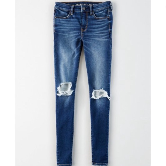 SOLD American Eagle NE(X)T LEVEL Jegging COLOR after midnight size 8 regular - Picture 1 of 10